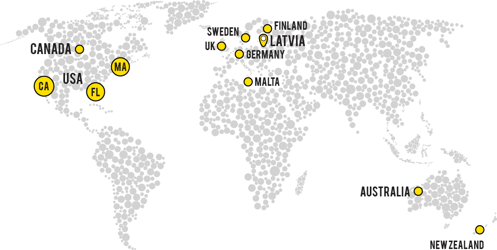 Diatom Enterprises clients location on the map