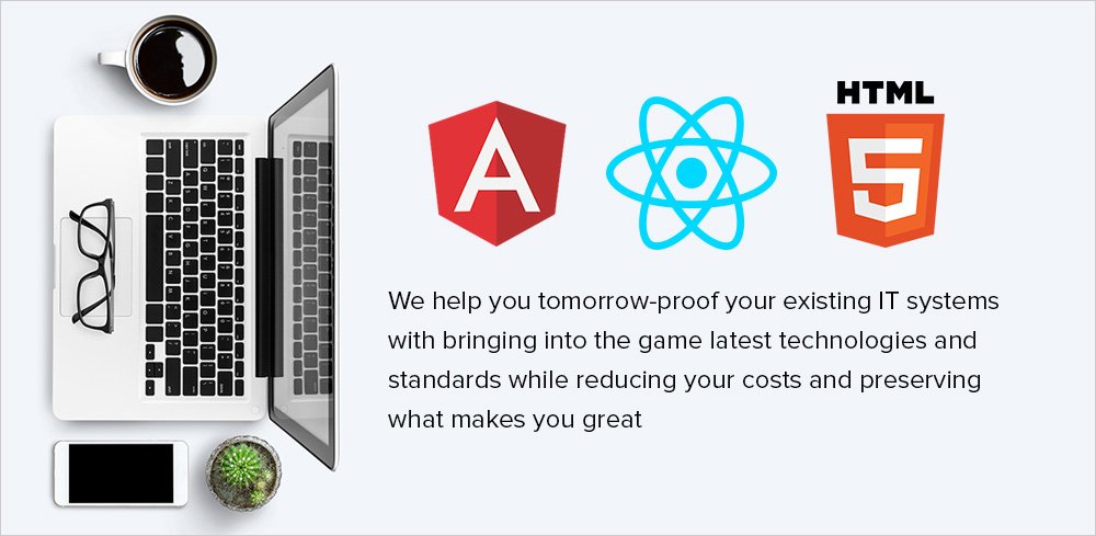 HTML5/AngularJS/ReactJS Development and migration from the existing Flash systems