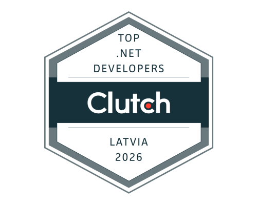 Clutch Top .NET Developers Latvia 2026 badge